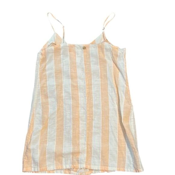 RipCurl linen Cream and White Buttoned Camisole Top - Picture 2 of 7